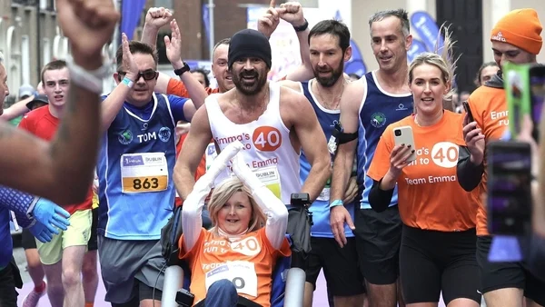 Colin Farrell, Emma Fogarty marathon effort raises €774,000